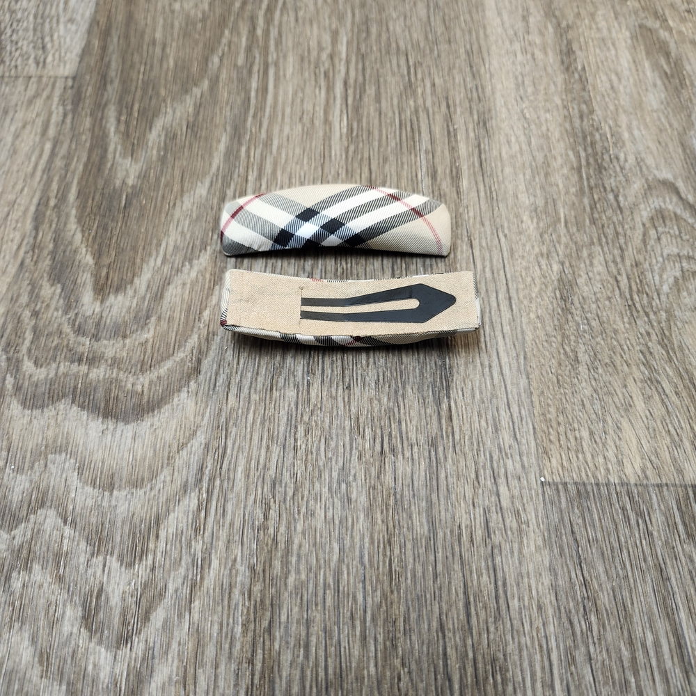 Rectangle Plaid Hair Clips for Women - Picture 4 of 5